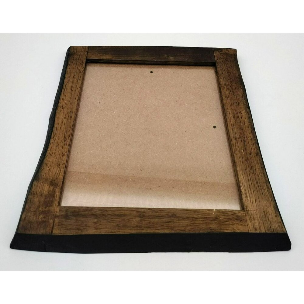 Solid Wood Picture Frame 13x10.5 Vintage Rustic Mission Style Heavy Wood Frame - Picture 2 of 10